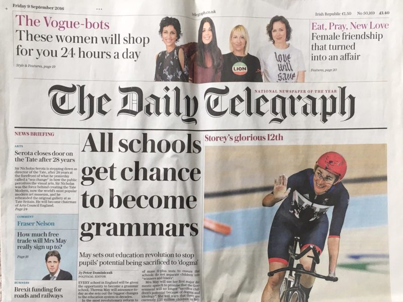 The Daily Telegraph- September 2016